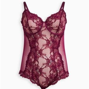 Purple Lace lingerie body suit